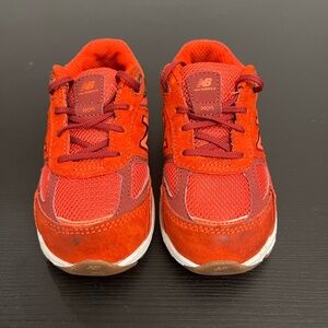 New Balance 990v5 Toddler Red Running Sneakers Size 8C Shoes PC990M05 Used